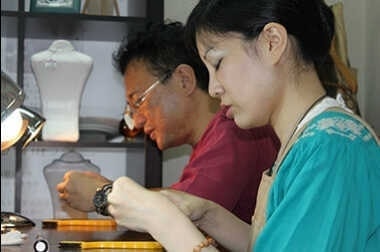 Ｙ・Ｙ様　Ｋ・Ｙ様ご夫妻（東京都目黒区）手作り結婚指輪制作風景