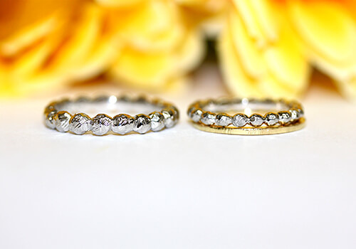 世界に二つとないオリジナル結婚指輪 Original design marriage ring 