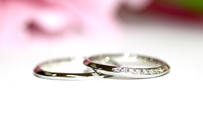 結婚指輪特殊加工、石留例5